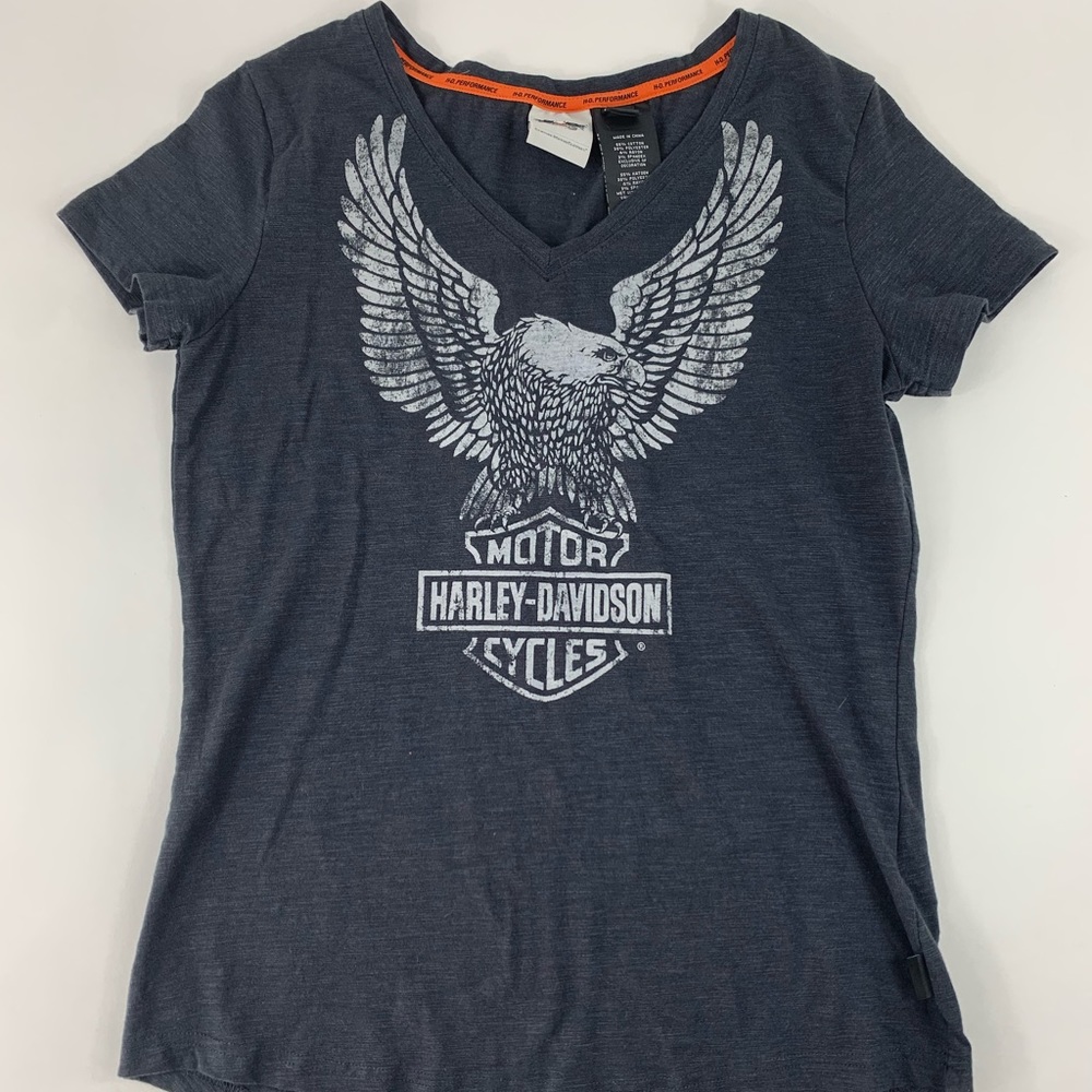 Harley-Davison Short-sleeve T-shirt Black Size S